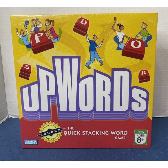 Milton Bradley Other - [NEW SEALED] Upwords The Quick Stacking Word Board Game - Plus Includes Sudoku!